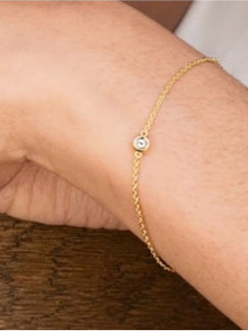 NWT Marrin Costello Soleil Gold Plated 7” Adjustable Topaz Bracelet W/ CZ Accent